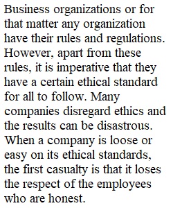 BUSINESS ETHICS UNIT 1V JOURNAL